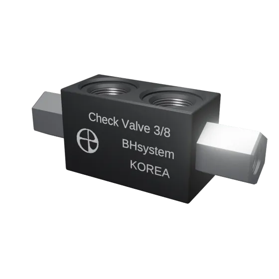 누유그만 더블 파일럿 체크밸브 제품 렌더링